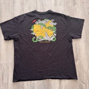 Wu-Tang Clan Dragon Snake Graphic T-Shirt Mens XL Black Hip Hop Tee